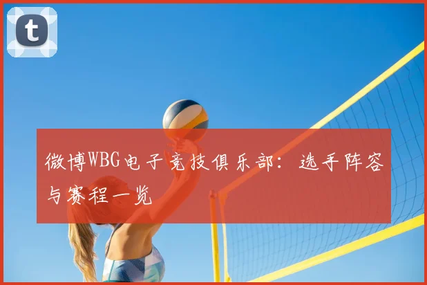 微博WBG电子竞技俱乐部：选手阵容与赛程一览